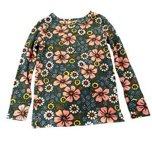 Cat Jack Pajama Sleepwear Top Girls 4T Long Sleeve Warm Cute Spring Floral